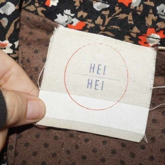 Anthropologie Hei Hei Tinsley Floral Cropped Asymmetrical Zip Moto Jacket 6 - Picture 7 of 11